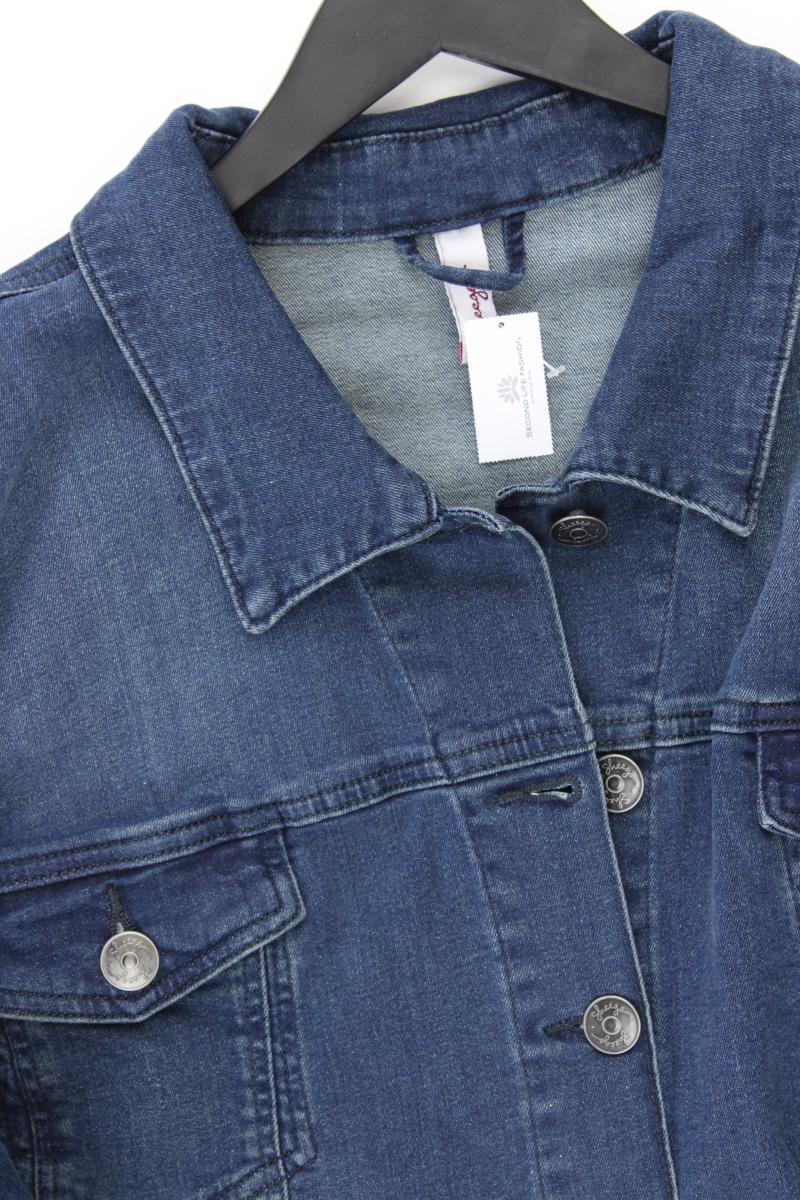 sheego Jeansjacke Gr. 56 neuwertig blau aus Baumwolle