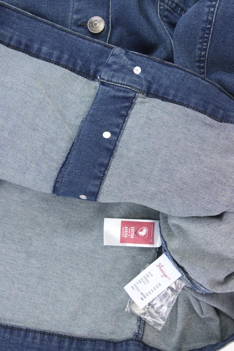 sheego Jeansjacke Gr. 56 neuwertig blau aus Baumwolle