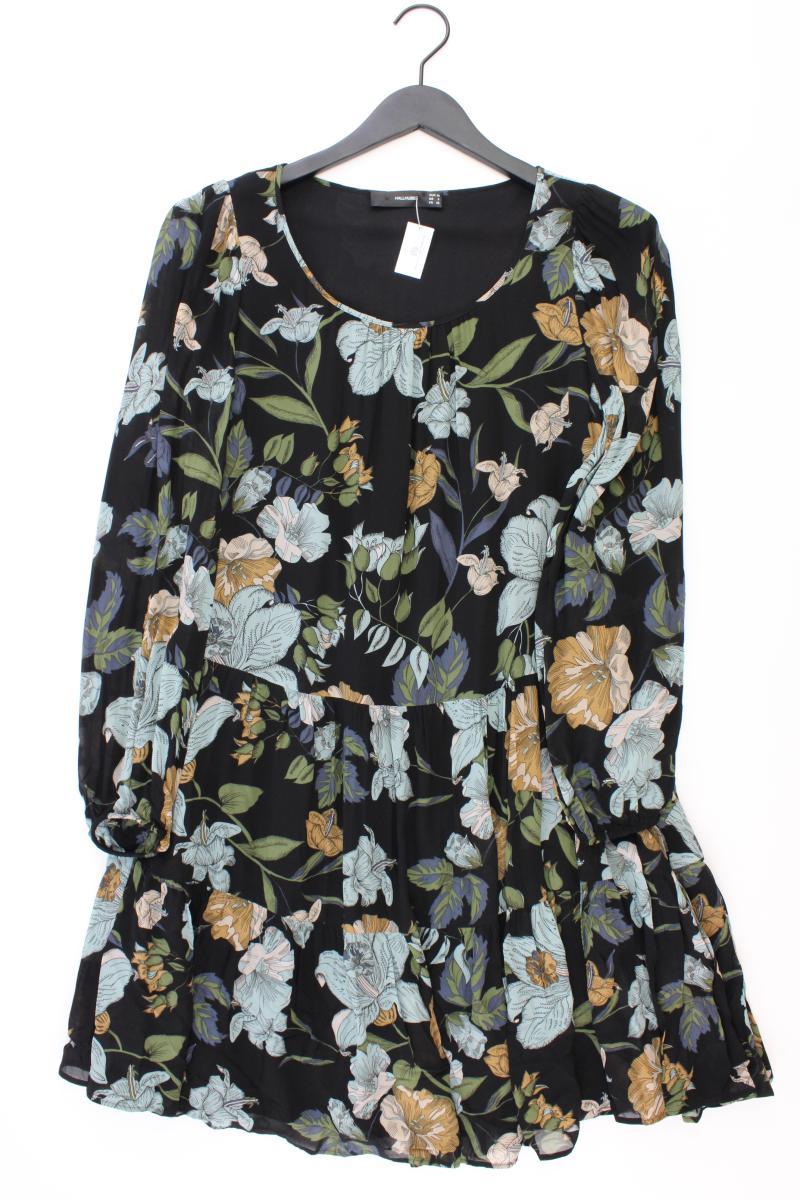 Hallhuber Langarmkleid Gr. 36 mit Blumenmuster neuwertig mehrfarbig aus Viskose
