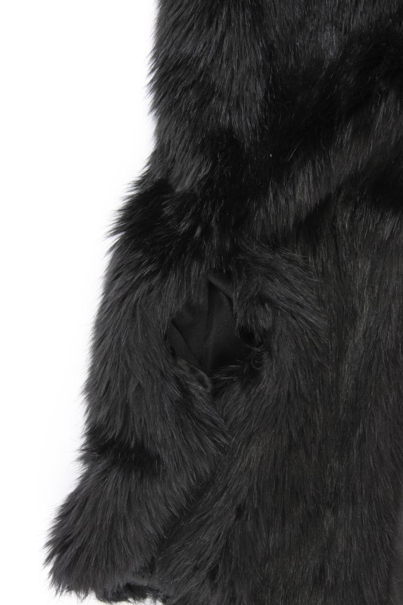 Esprit Kunstfellweste Gr. 34 schwarz aus Polyacryl
