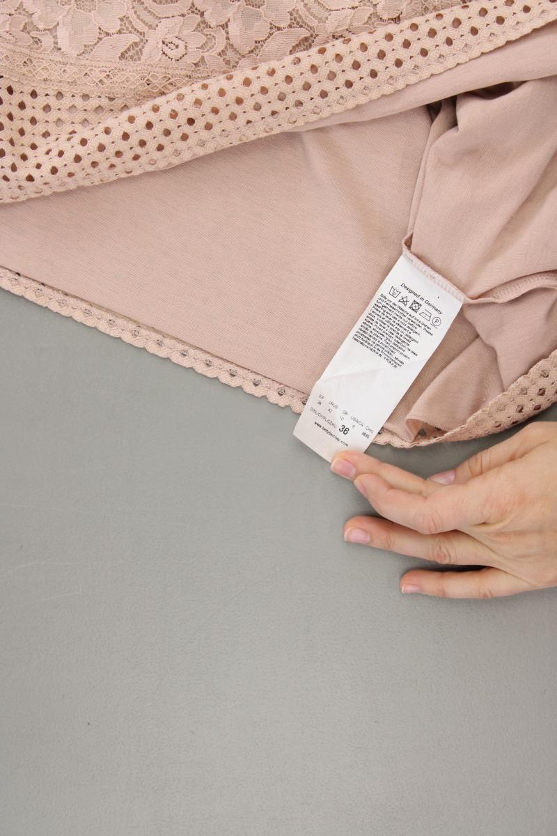 Betty Barclay Spitzenbluse Gr. 36 Ärmellos rosa aus Baumwolle