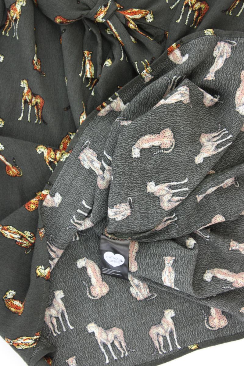 Catwalk Junkie Kleid mit Leopardenprint Gr. S mit Tierdruck neuwertig Langarm
