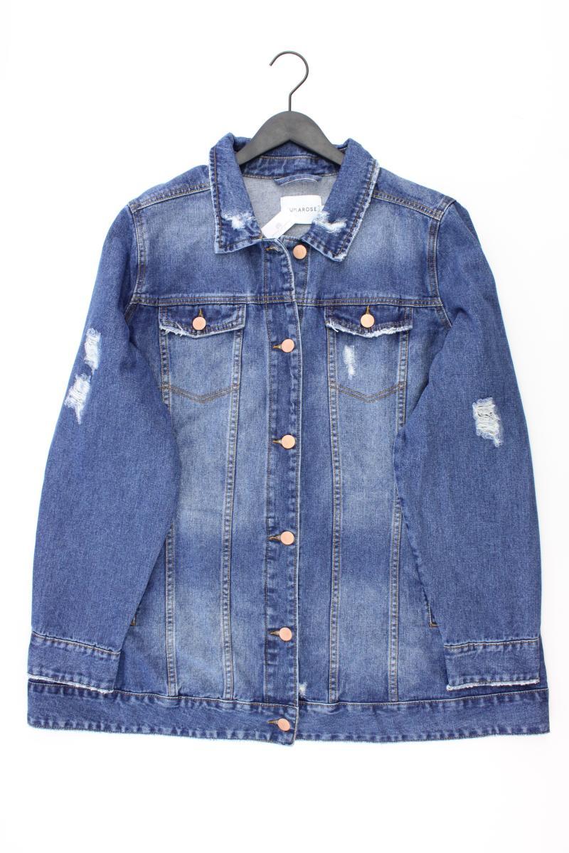 Junarose Jeansjacke Gr. 52 blau aus Baumwolle