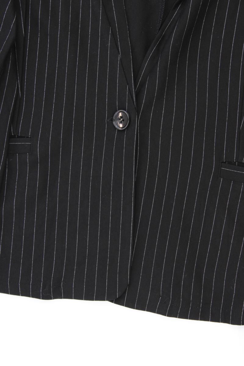 yest Jerseyblazer Gr. 38 gestreift schwarz aus Viskose