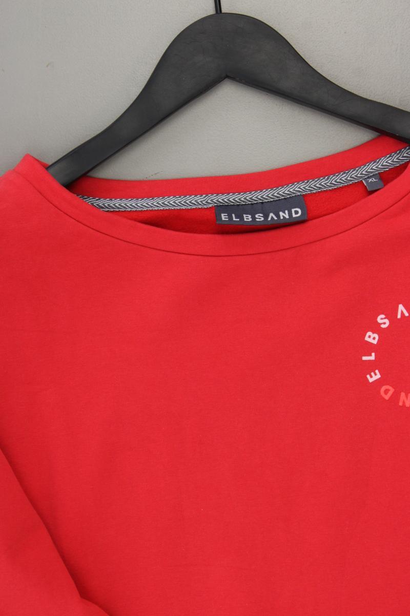Elbsand Langarmpullover Gr. XL rot aus Baumwolle