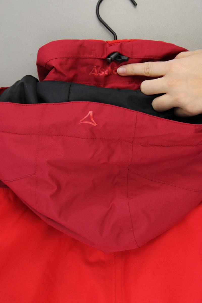 Schöffel Kapuzenjacke Gr. 42 rot aus Polyamid