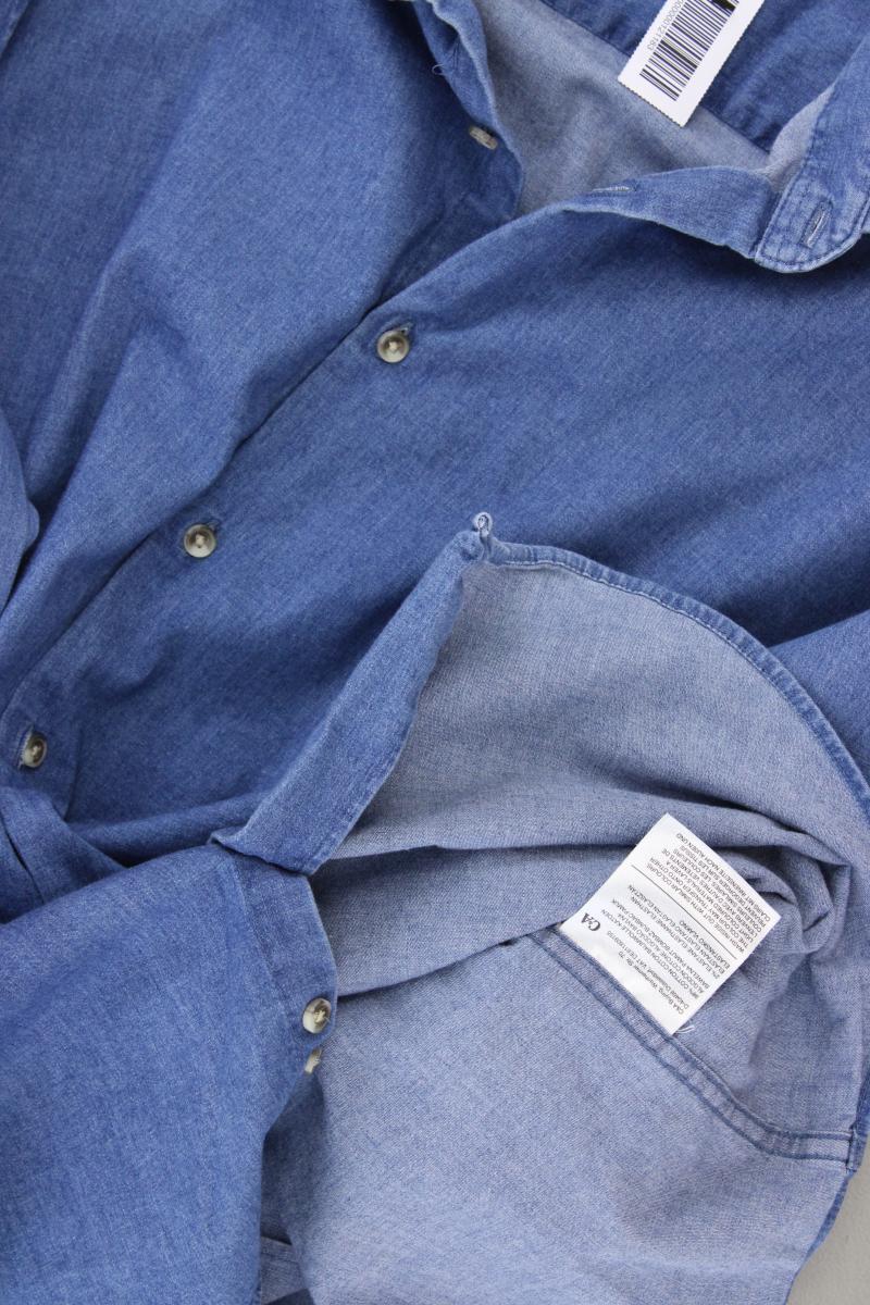 C&A Jeanshemd für Herren Gr. XL neuwertig Langarm blau aus Baumwolle
