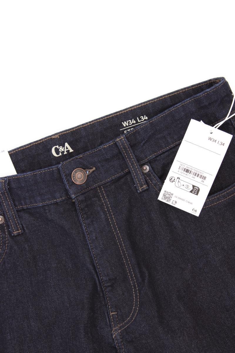 C&A Jeans für Herren Gr. W34/L34 neu mit Etikett blau aus Baumwolle