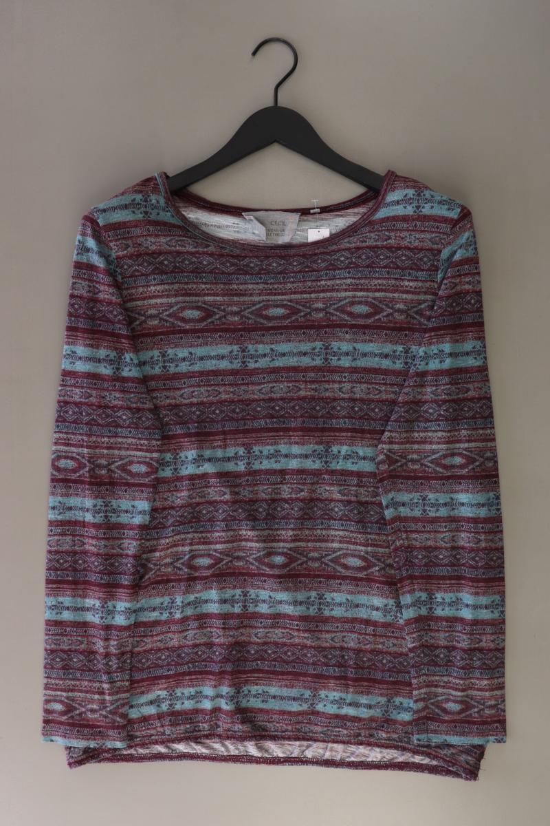 Cecil Printshirt Gr. XL Langarm mehrfarbig aus Baumwolle