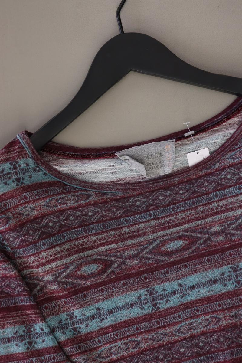 Cecil Printshirt Gr. XL Langarm mehrfarbig aus Baumwolle