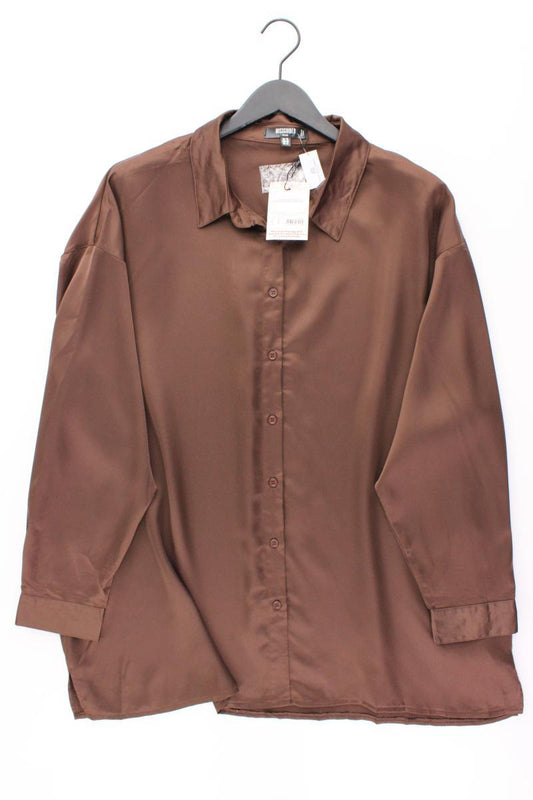 MISSGUIDED Langarmbluse Gr. 46 neu mit Etikett braun aus Polyester