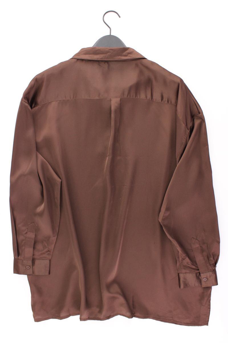 MISSGUIDED Langarmbluse Gr. 46 neu mit Etikett braun aus Polyester