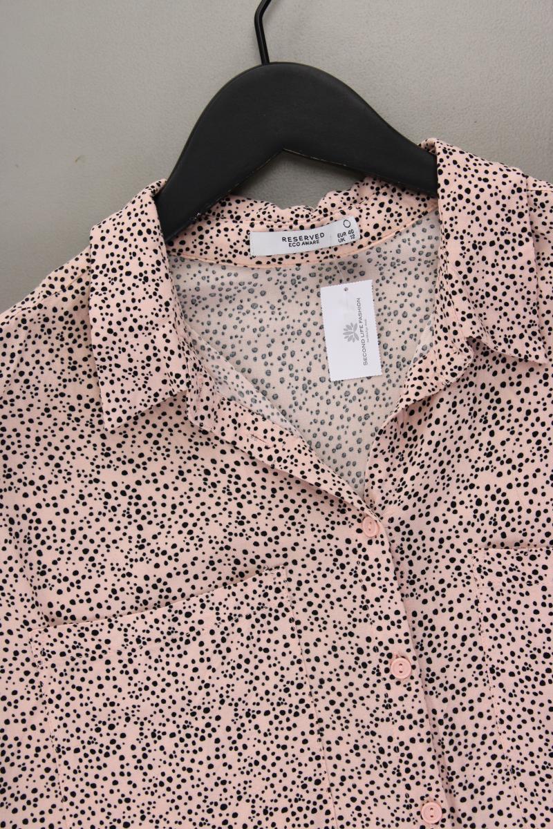 Reserved Kurzarmbluse Gr. 40 gepunktet rosa