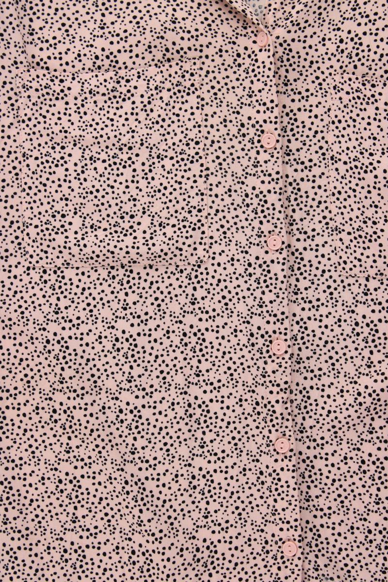 Reserved Kurzarmbluse Gr. 40 gepunktet rosa