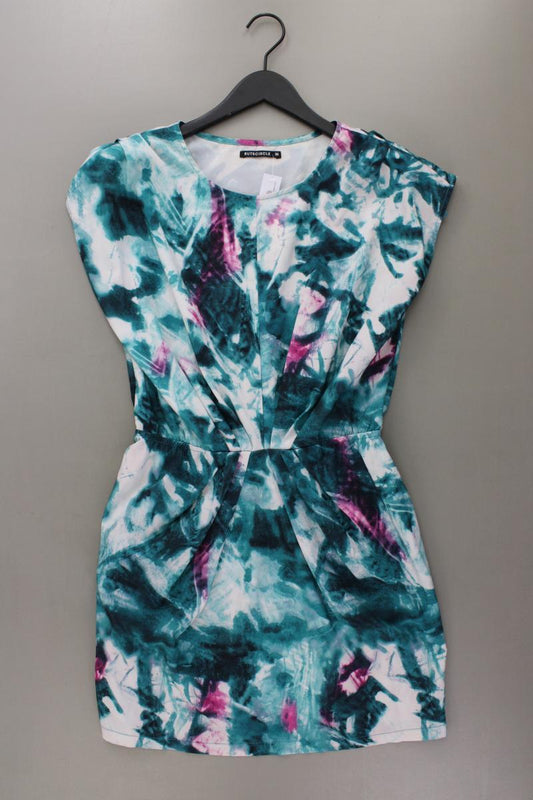 Rut&Circle Kurzarmkleid Gr. 36 mit Batikmuster blau aus Polyester