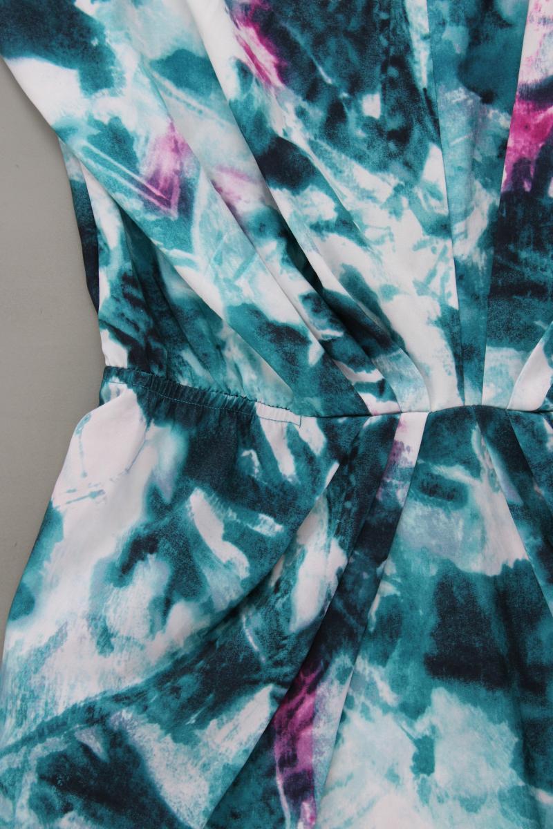 Rut&Circle Kurzarmkleid Gr. 36 mit Batikmuster blau aus Polyester