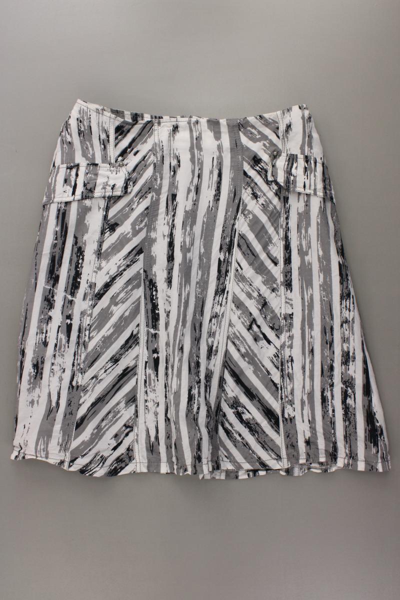 Biba Rock Gr. 38 gestreift grau aus Baumwolle