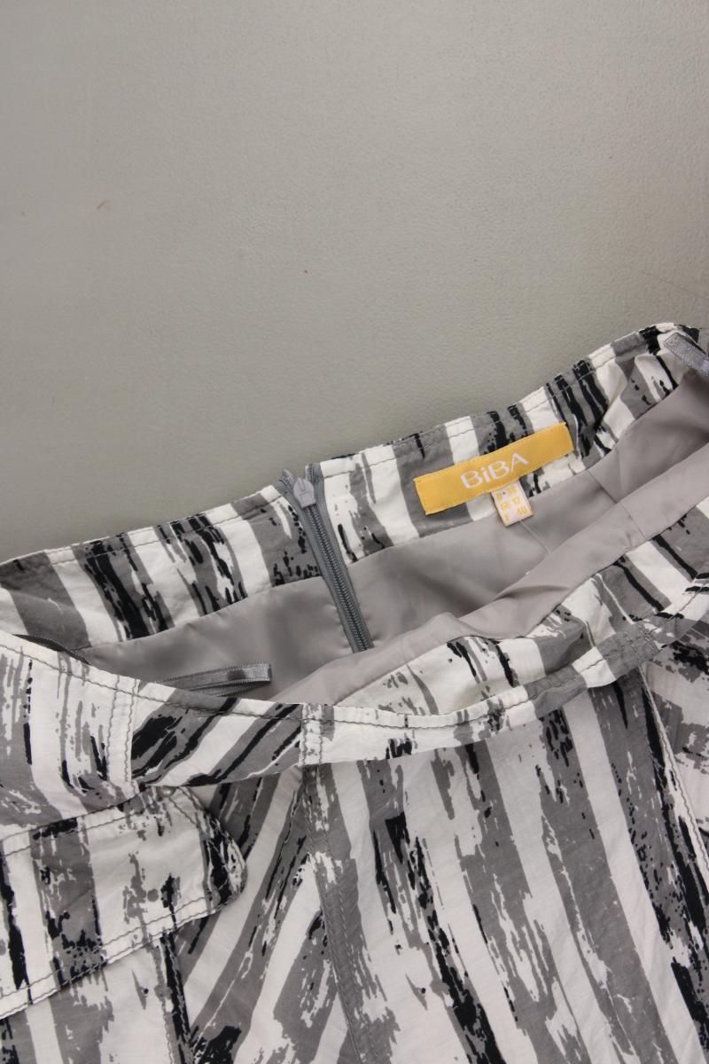 Biba Rock Gr. 38 gestreift grau aus Baumwolle