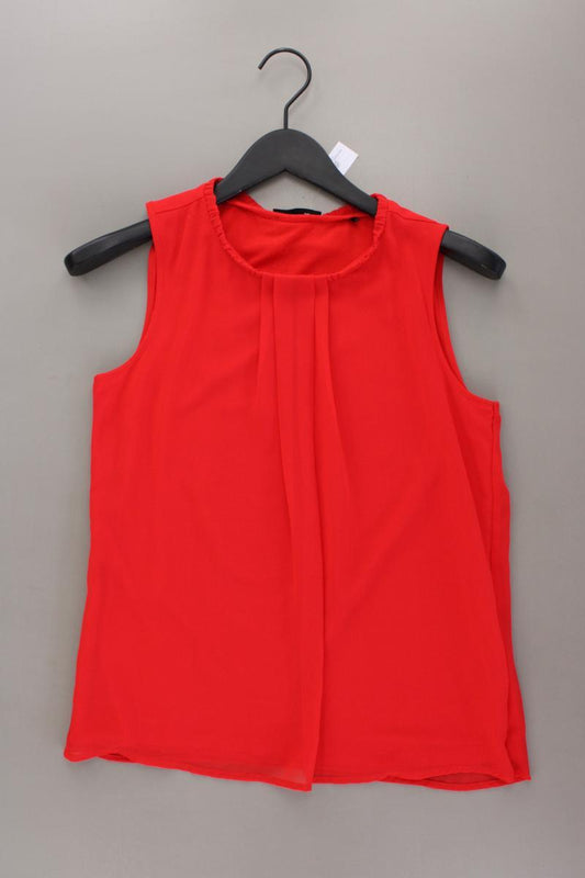 Zero Chiffonbluse Gr. 38 Ärmellos rot aus Polyester