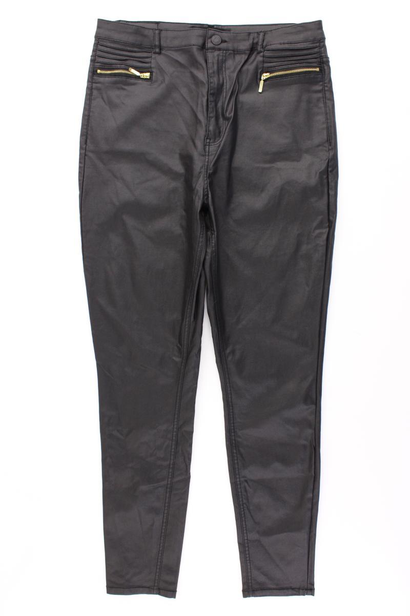 Vero Moda Kunstlederhose Gr. XL/L30 schwarz aus Viskose