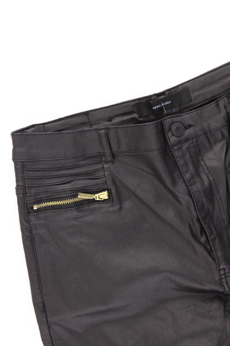 Vero Moda Kunstlederhose Gr. XL/L30 schwarz aus Viskose
