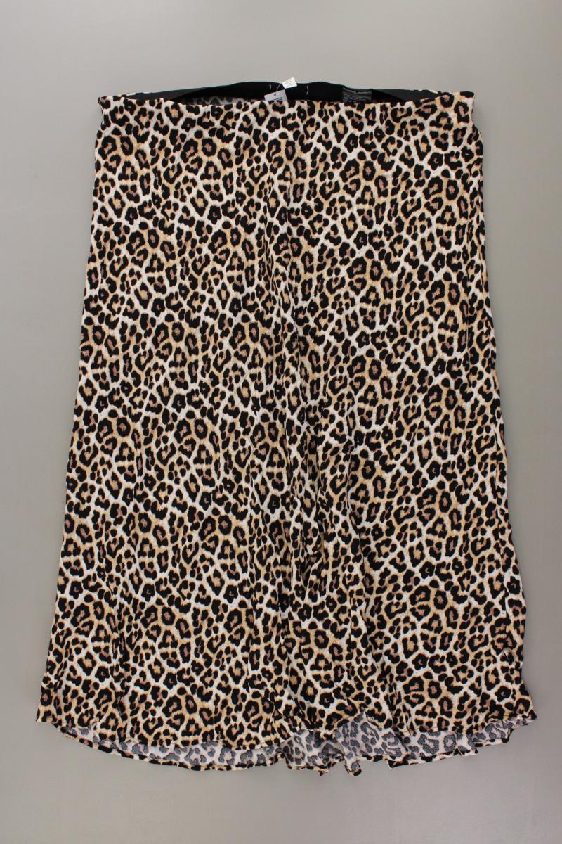 H&M Midirock Gr. XL mit Tierdruck braun aus Viskose