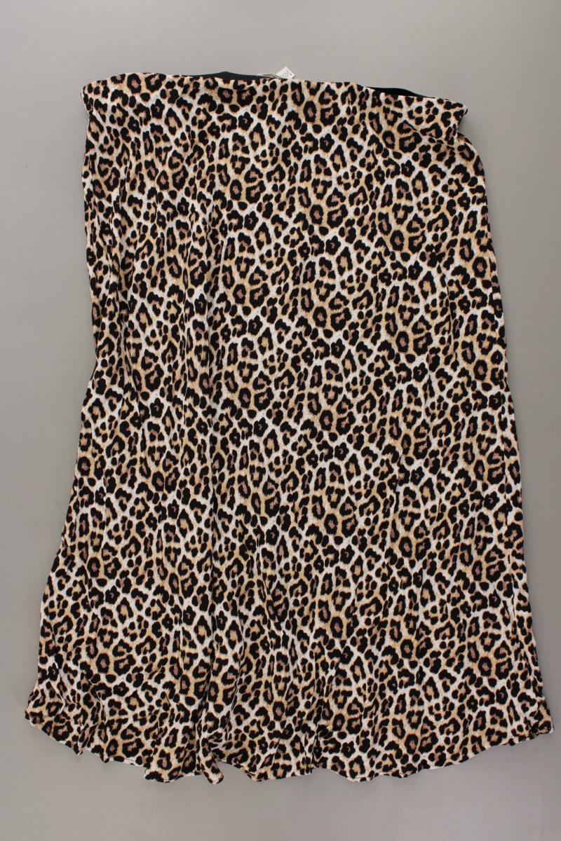H&M Midirock Gr. XL mit Tierdruck braun aus Viskose