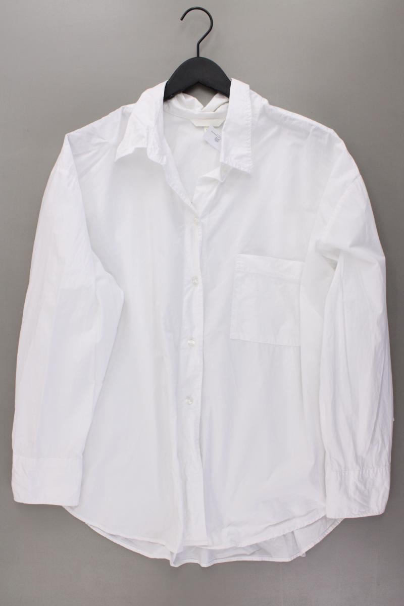 H&M Langarmbluse Gr. XXL weiß aus Baumwolle