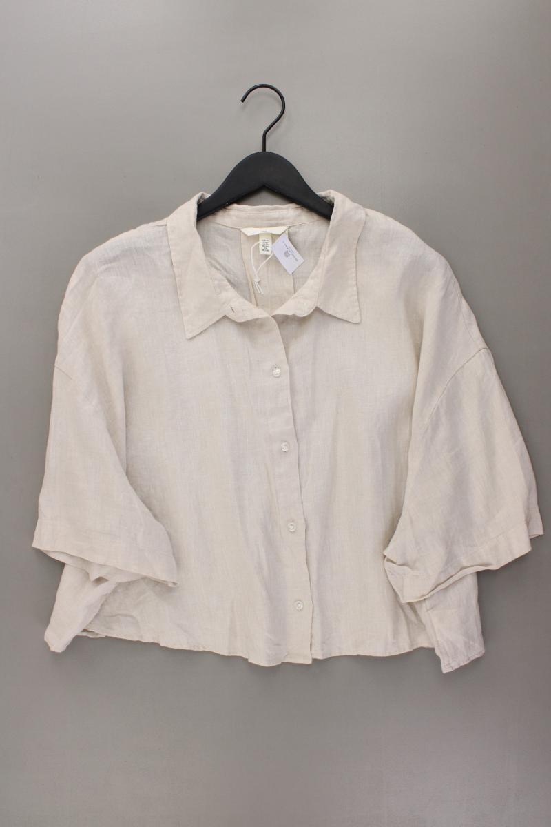 H&M Leinenbluse Gr. XXL 3/4 Ärmel creme