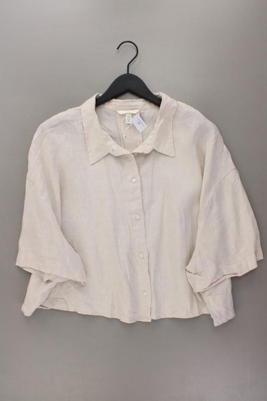 H&M Leinenbluse Gr. XXL 3/4 Ärmel creme