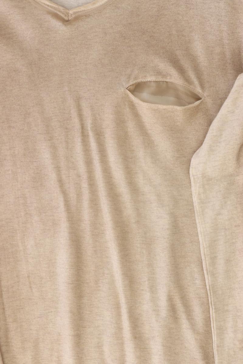 FROGBOX Longsleeve-Shirt Gr. 44 Langarm braun aus Baumwolle