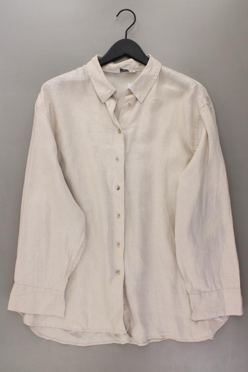 Primark Leinenbluse Gr. XL Langarm creme