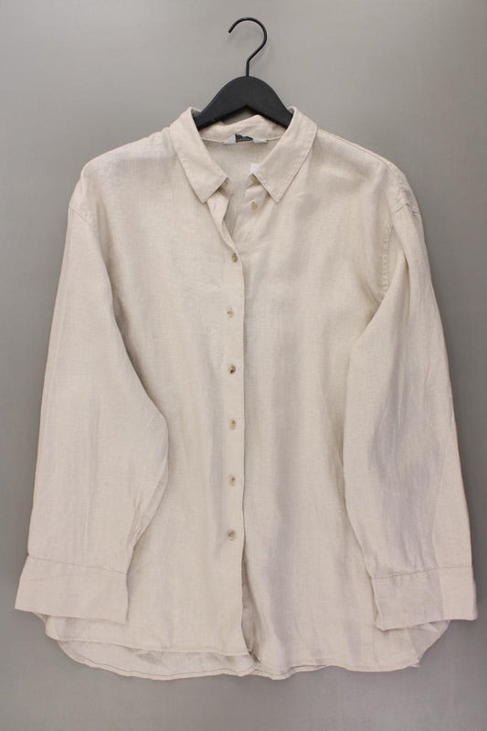 Primark Leinenbluse Gr. XL Langarm creme
