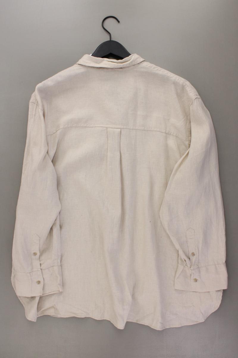 Primark Leinenbluse Gr. XL Langarm creme