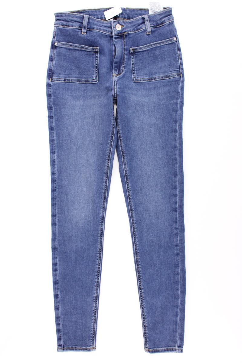 Skinny Jeans Gr. M/L34 blau aus Baumwolle
