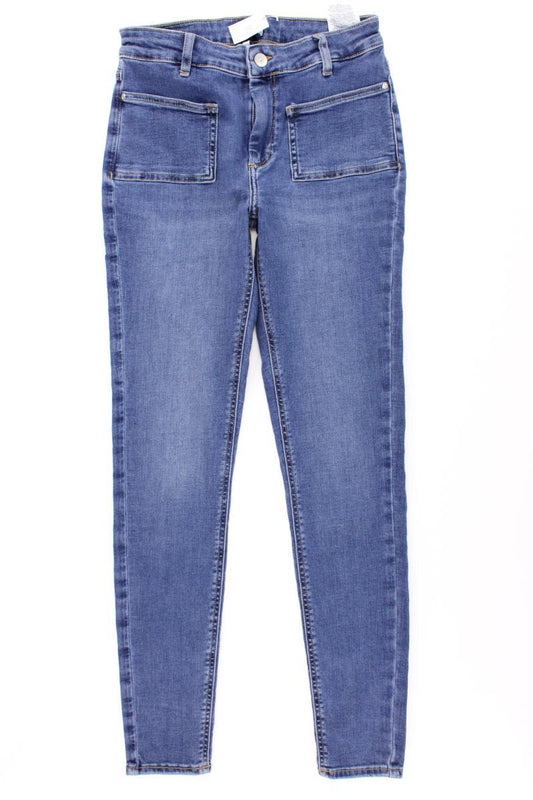 Skinny Jeans Gr. M/L34 blau aus Baumwolle