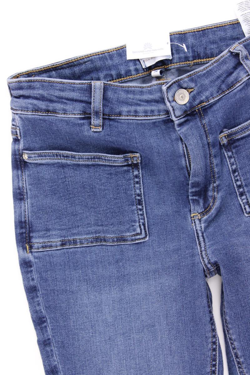 Skinny Jeans Gr. M/L34 blau aus Baumwolle