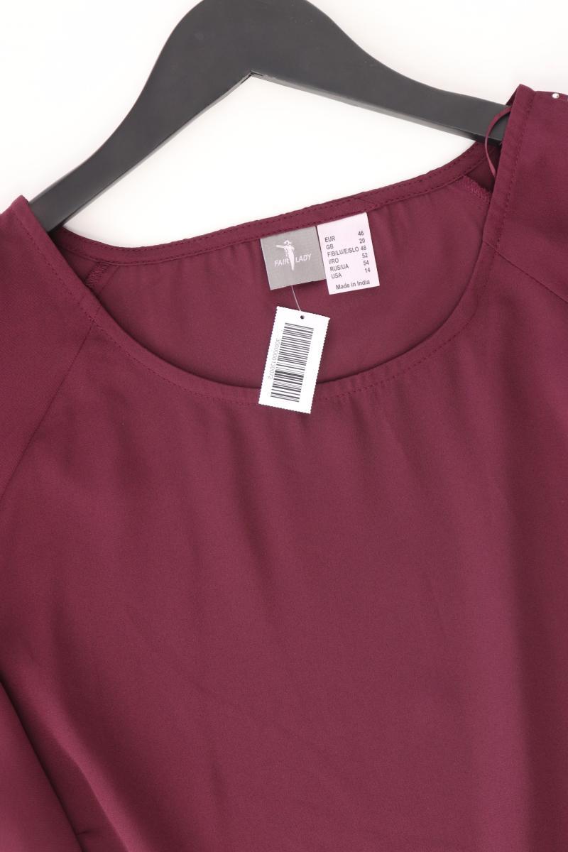 FAIR LADY Classic Bluse Gr. 46 3/4 Ärmel lila aus Polyester