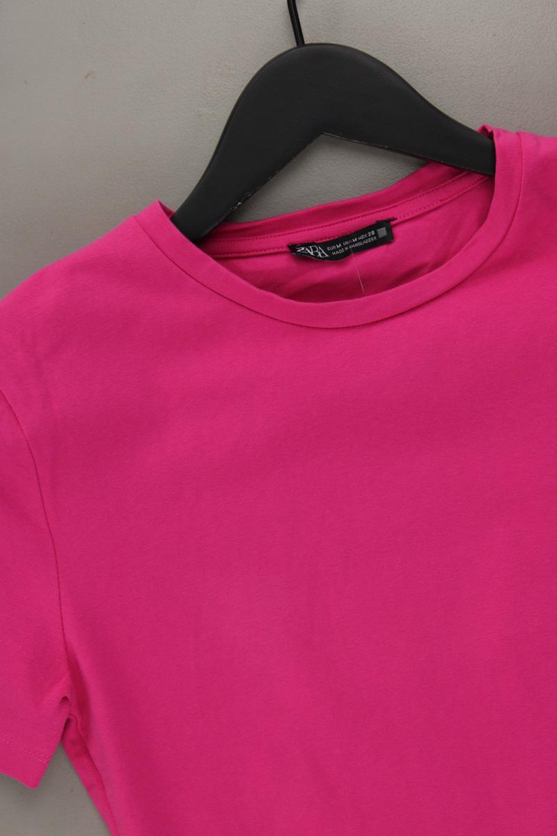 Zara Cropped Shirt Gr. M Kurzarm pink