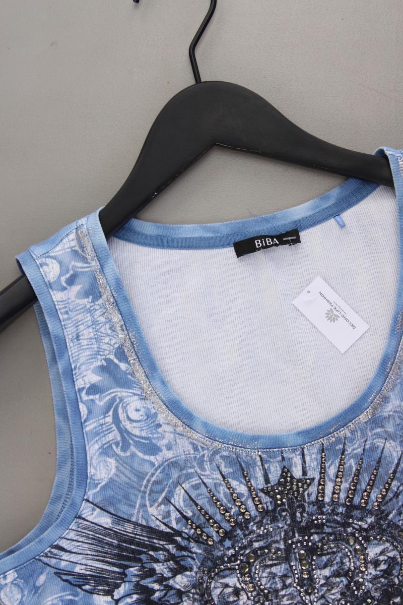 Biba Trägertop Gr. L blau aus Baumwolle