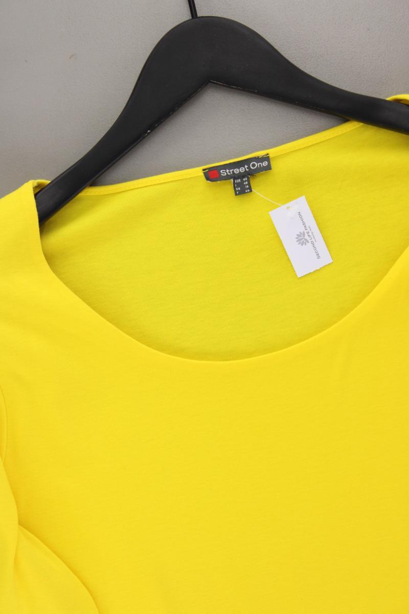 Street One Classic Shirt Gr. 44 3/4 Ärmel gelb aus Baumwolle