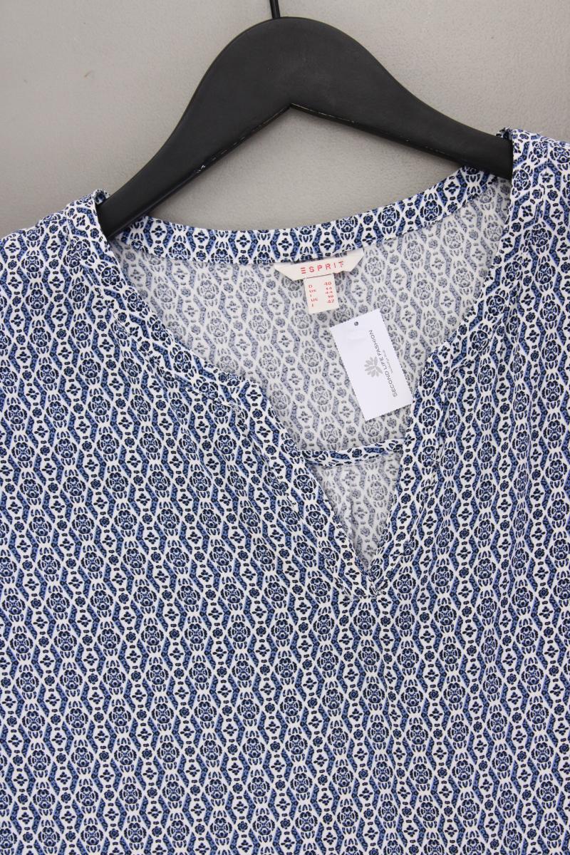Esprit Kurzarmbluse Gr. 40 blau