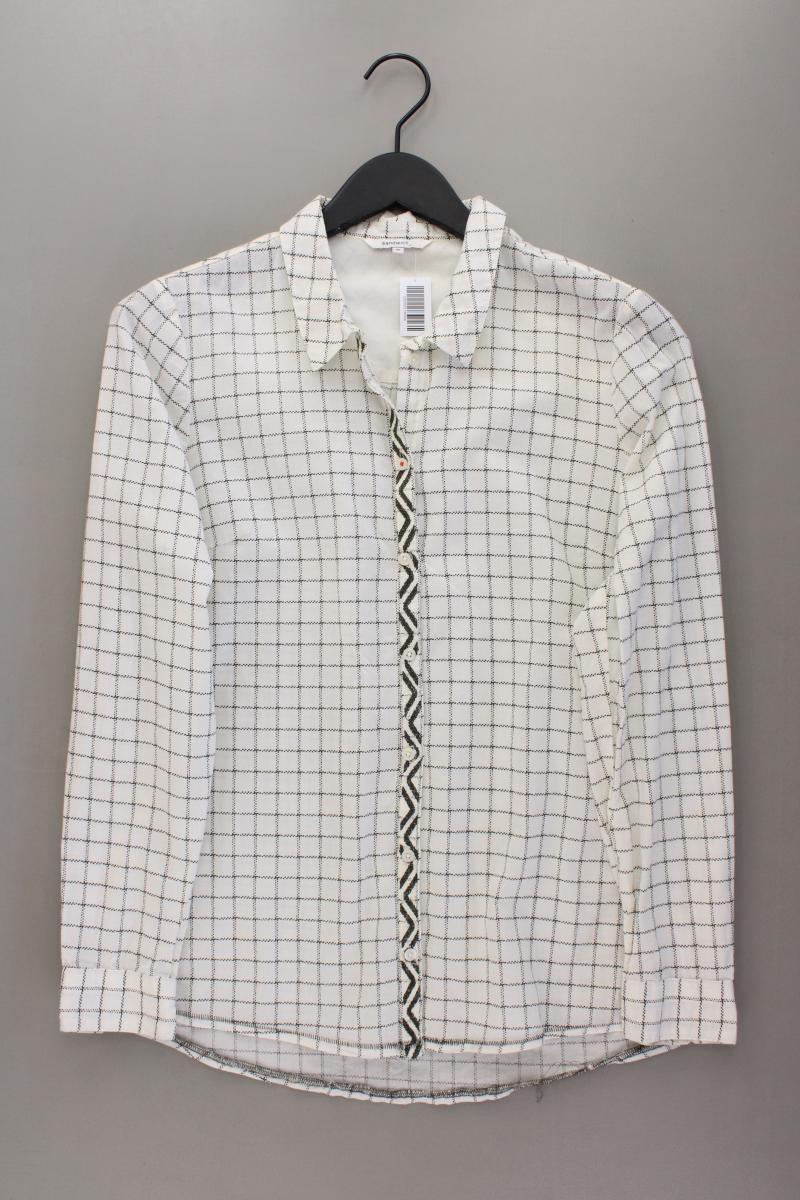 Sandwich_ Langarmbluse Gr. 40 creme aus Baumwolle