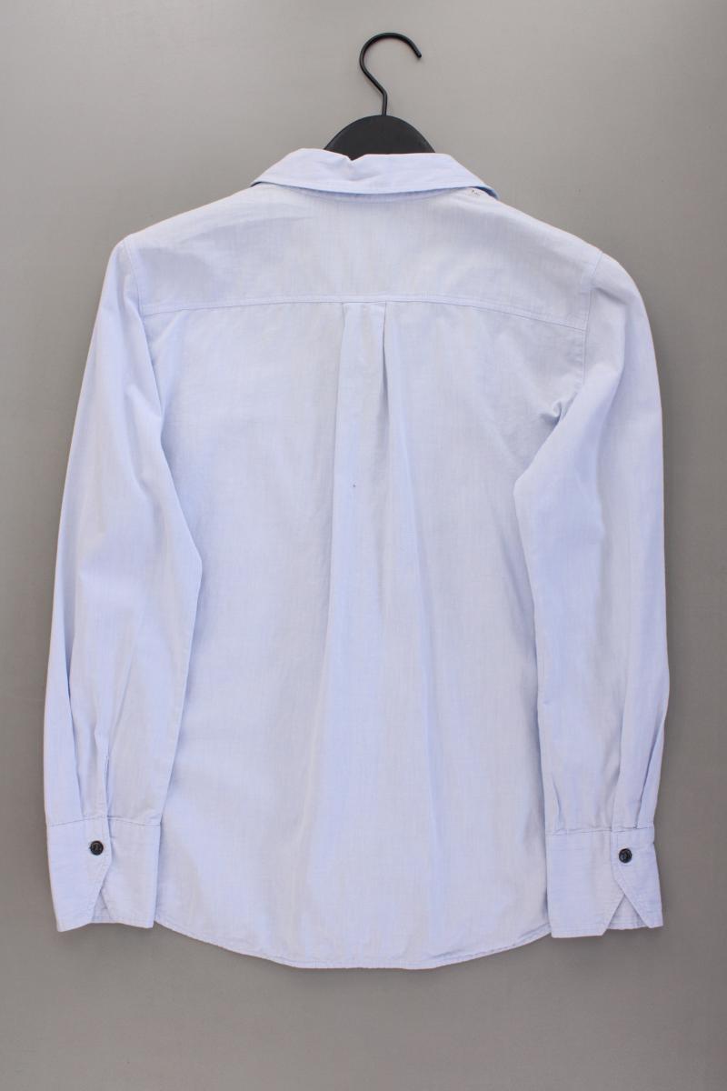 Biba Langarmbluse Gr. 38 blau aus Baumwolle