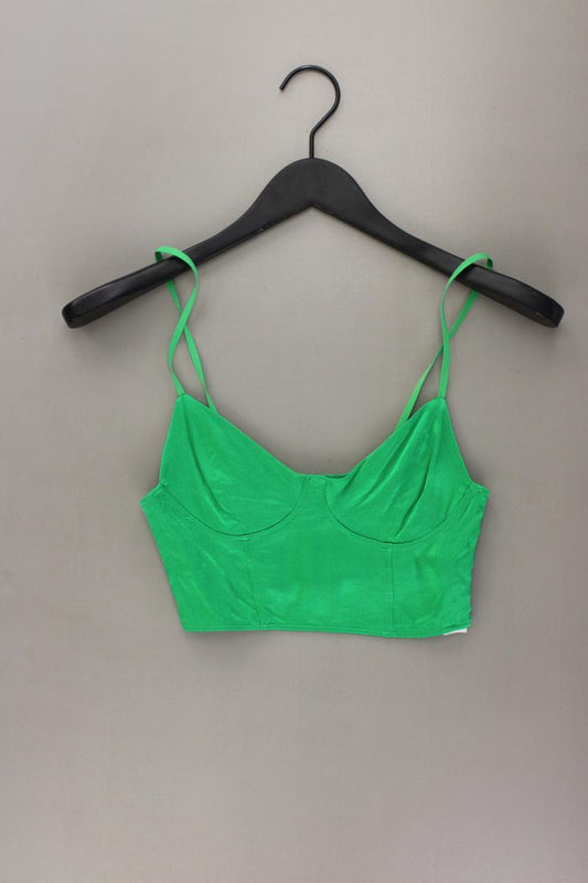 Zara Crop Top Gr. L grün aus Polyester