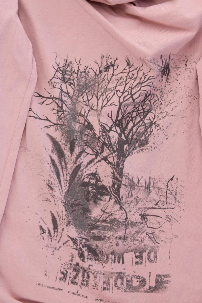 Sandwich_ Printshirt Gr. L Langarm rosa aus Baumwolle