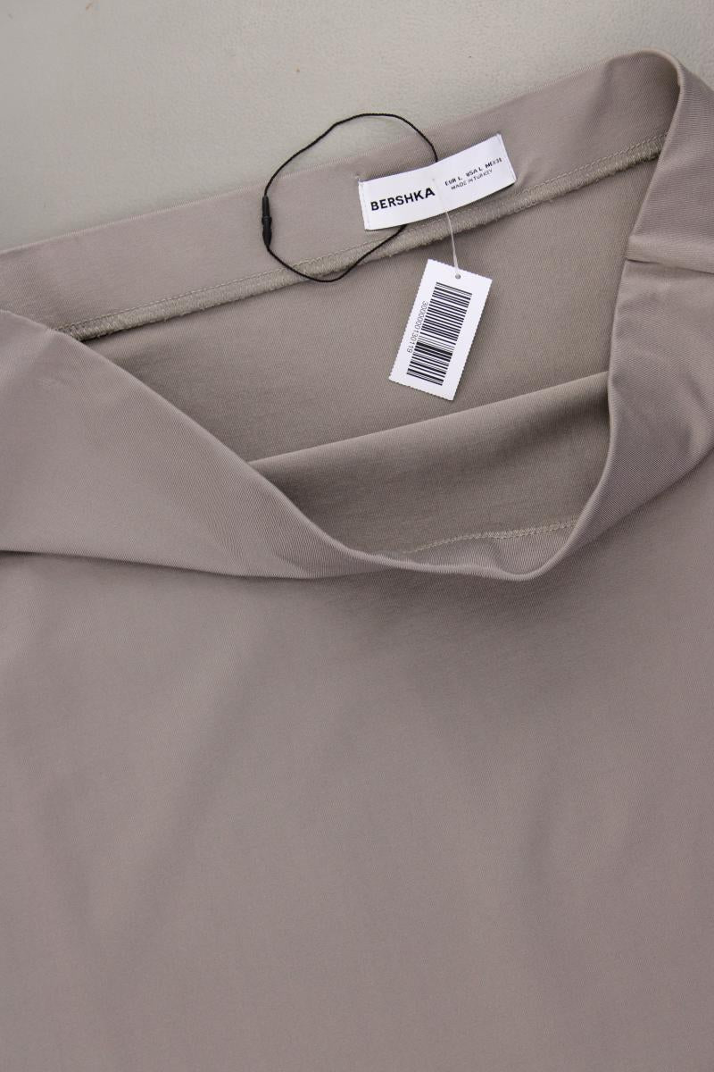 Bershka Stretchrock Gr. L grau aus Polyester