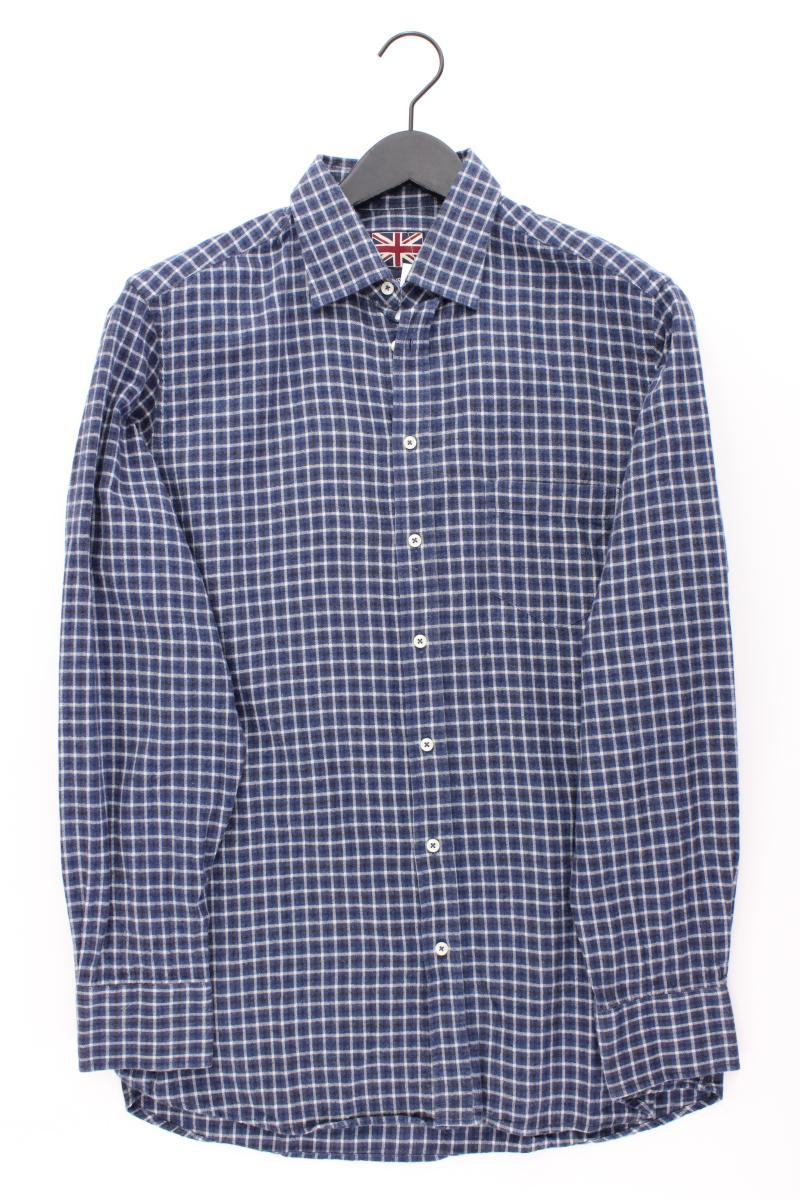 Charles Robertson Langarmhemd mit Wolle für Herren Gr. L geometrisches Muster