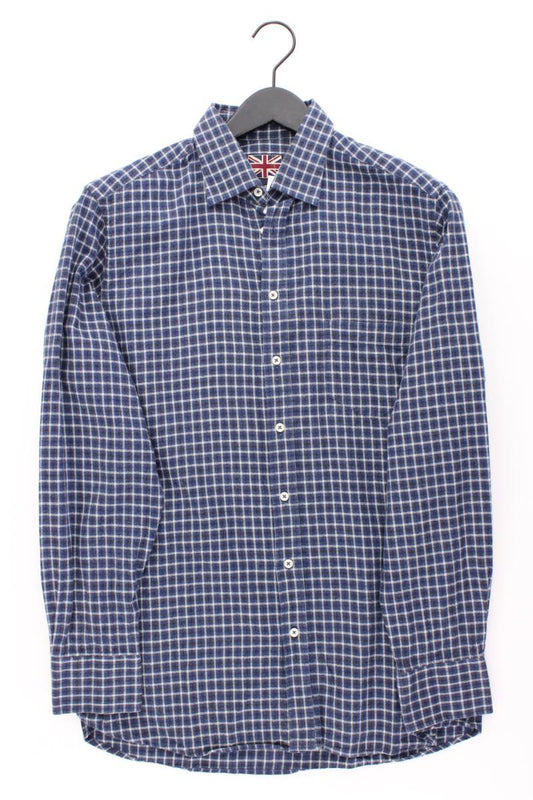 Charles Robertson Langarmhemd mit Wolle für Herren Gr. L geometrisches Muster