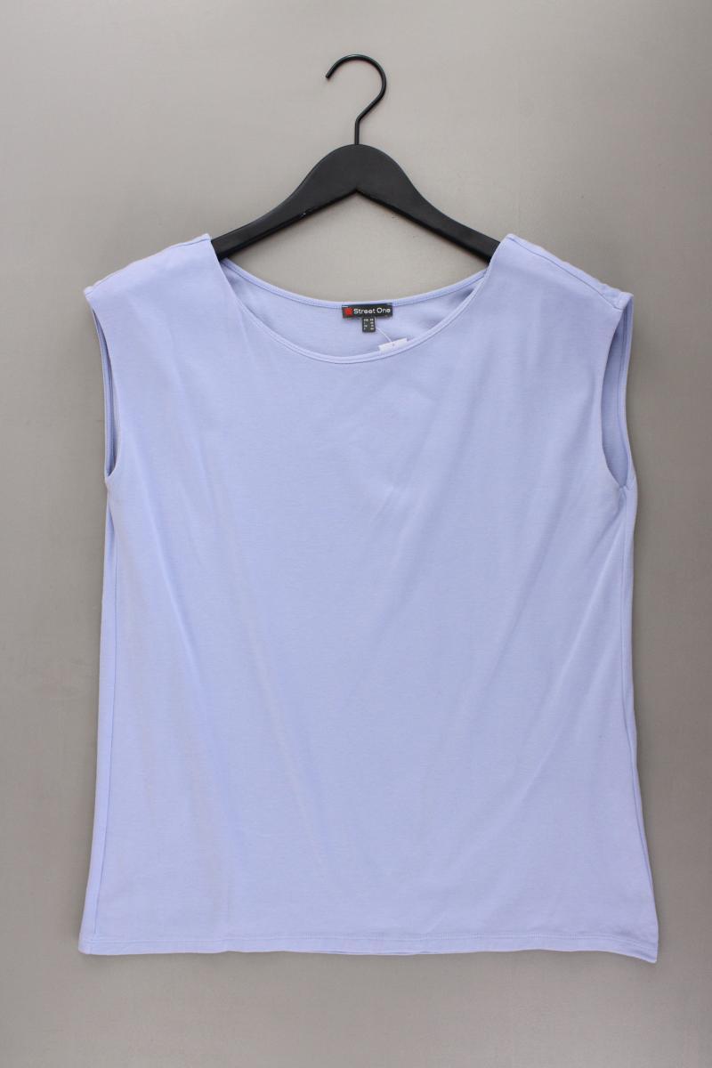 Street One Classic Top Gr. 44 blau aus Baumwolle